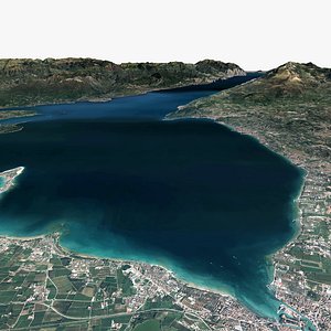 3D Lake Garda Italy