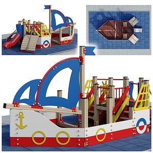 Boat playground 3D model