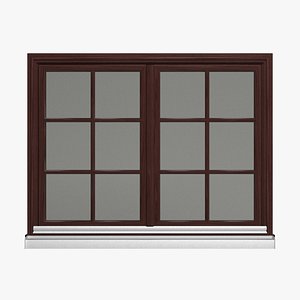 double window 3d model