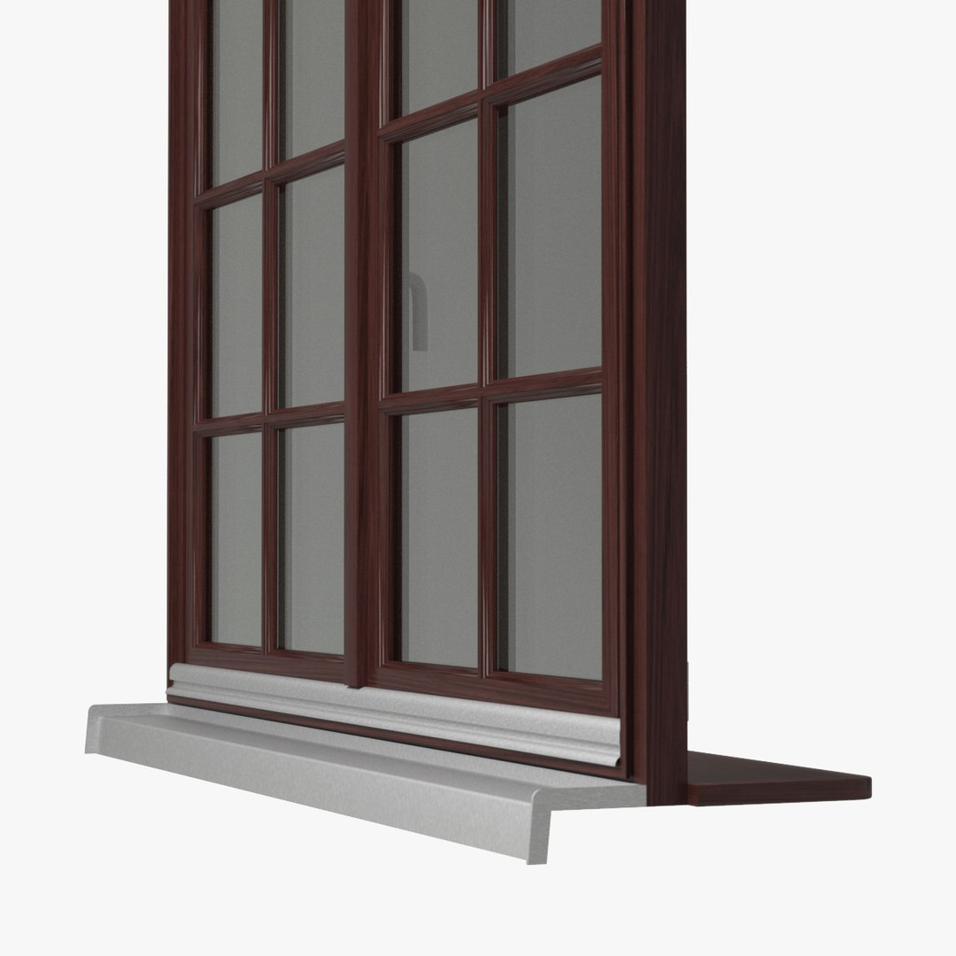 Double Window 3d Model