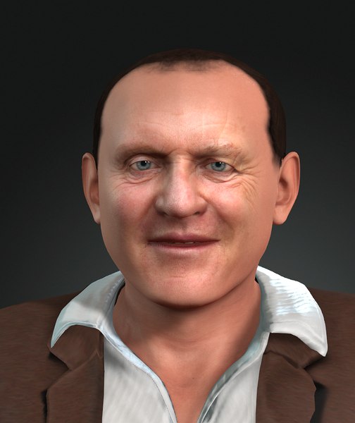 3D Anthony Hopkins design Ready for animation model