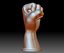 Fist hand gesture knuckle STL file 3D printable male