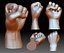 Fist hand gesture knuckle STL file 3D printable male