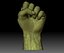 Fist hand gesture knuckle STL file 3D printable male