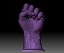 Fist hand gesture knuckle STL file 3D printable male
