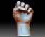 Fist hand gesture knuckle STL file 3D printable male