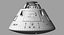 reentry apollo command module 3d model