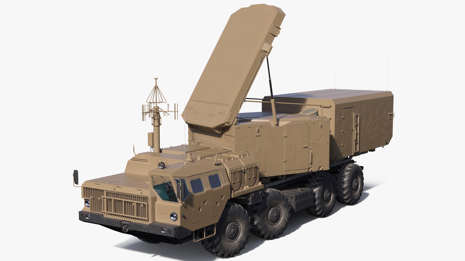 Desert Flap Lid B S300 Missile Guidance Radar Rigged 3D model preview