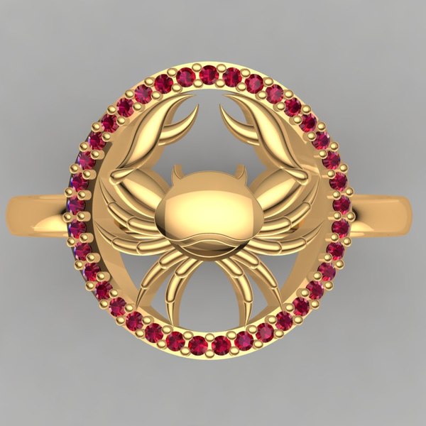 designer ring 3d dxf