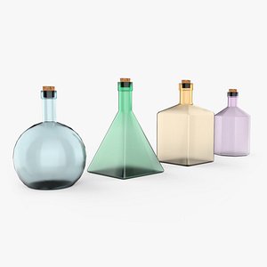 Alchemy bottles 3D model