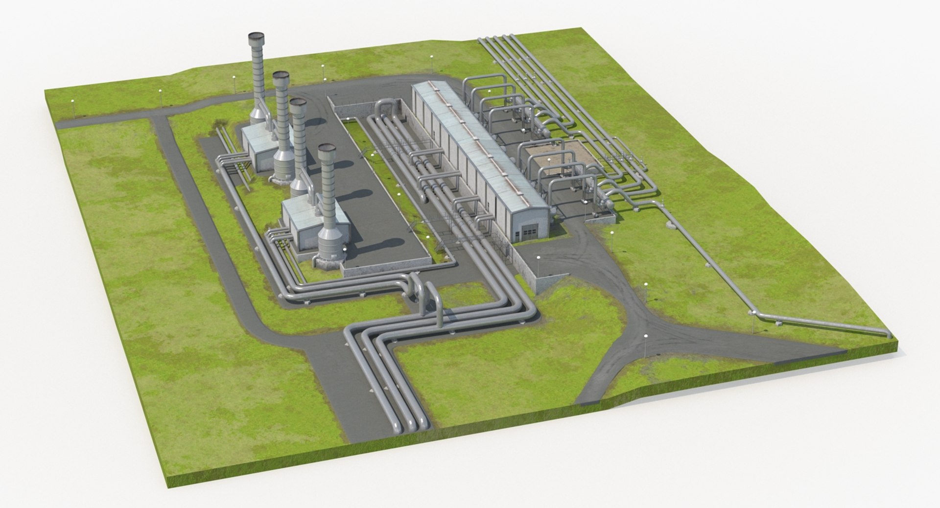 geothermal power plant layout