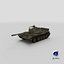 Rigged T55A Tank GameReady LODs