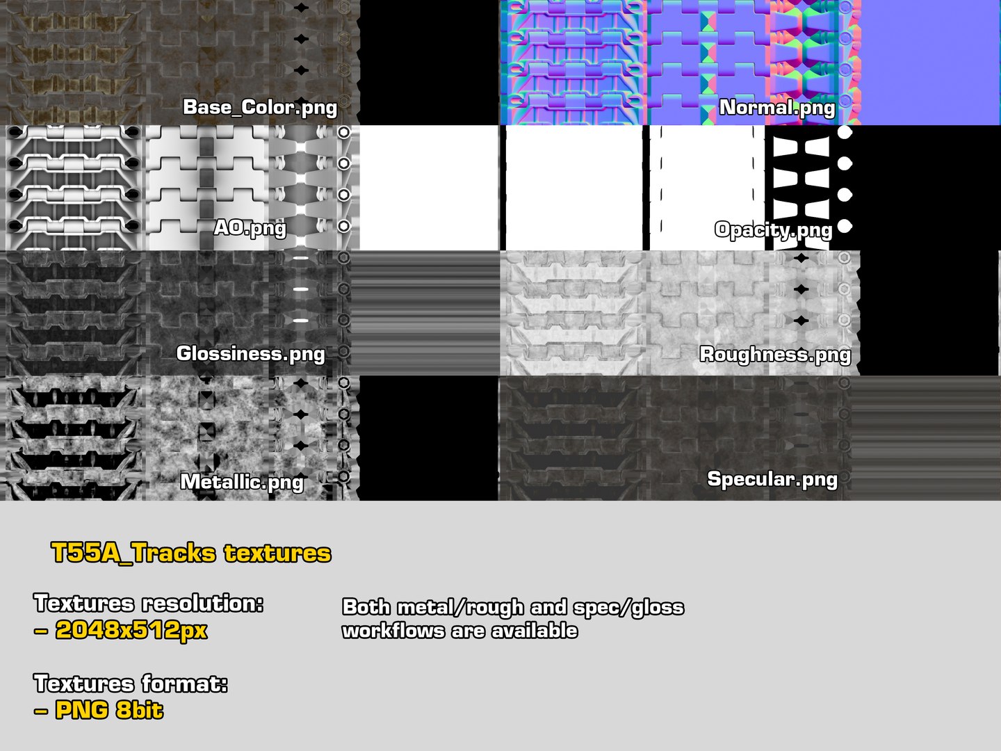 3D model Rigged T55A Tank GameReady LODs https://p.turbosquid.com/ts-thumb/OH/ulfgqr/TQ/textures_tracks/jpg/1695131745/1920x1080/fit_q87/ddb20bf3676894355488aba2e780f1d7d918f7ba/textures_tracks.jpg