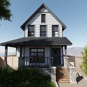 3D Modular Classic Style American House 4