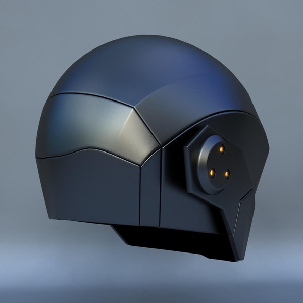 3d robot head h model