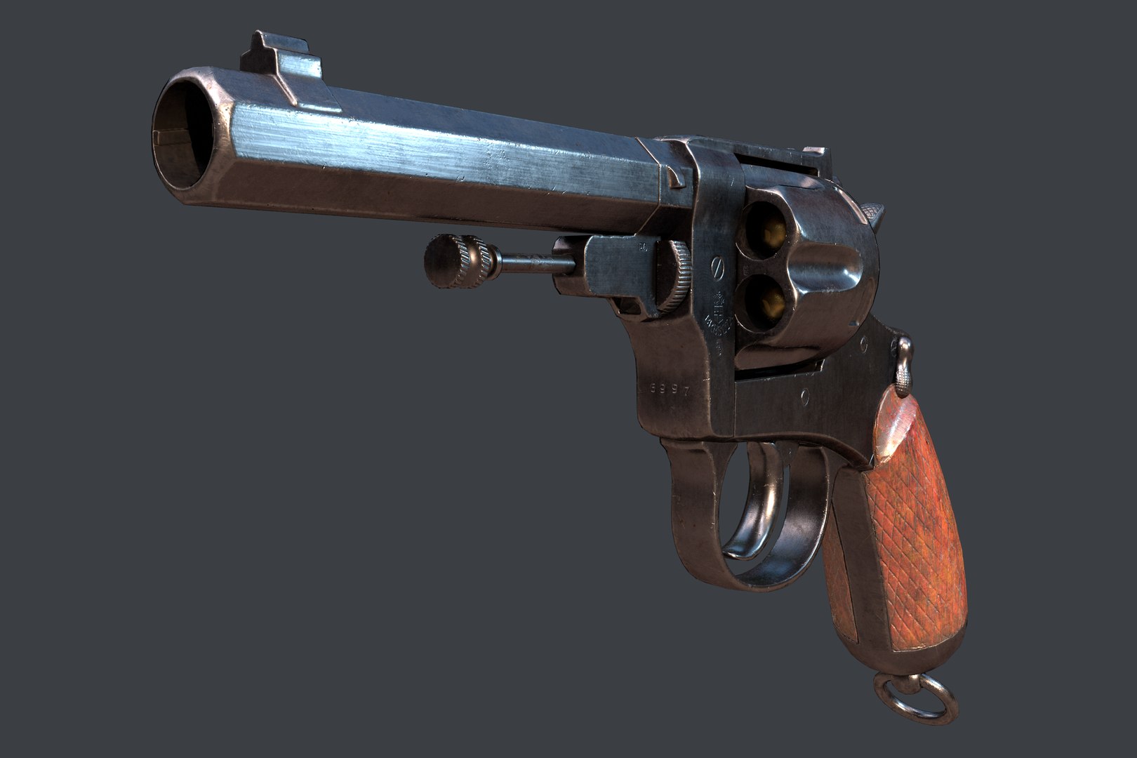 3D Italian M1889 Bodeo Officer Model - TurboSquid 1286115