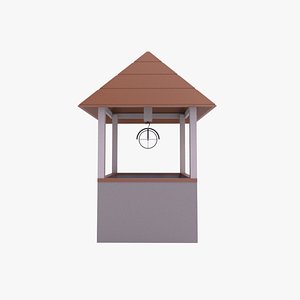 3D Water Well Low Poly model