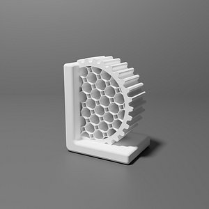 3D industrial bookend gear