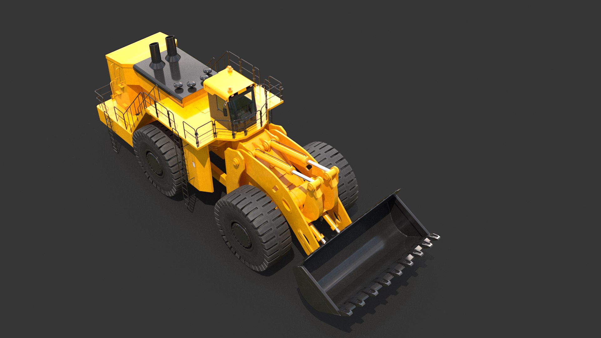 3D Heavy Wheeled Loader - TurboSquid 2057088