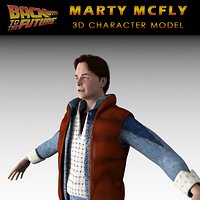 Marty McFly 3D Character Model