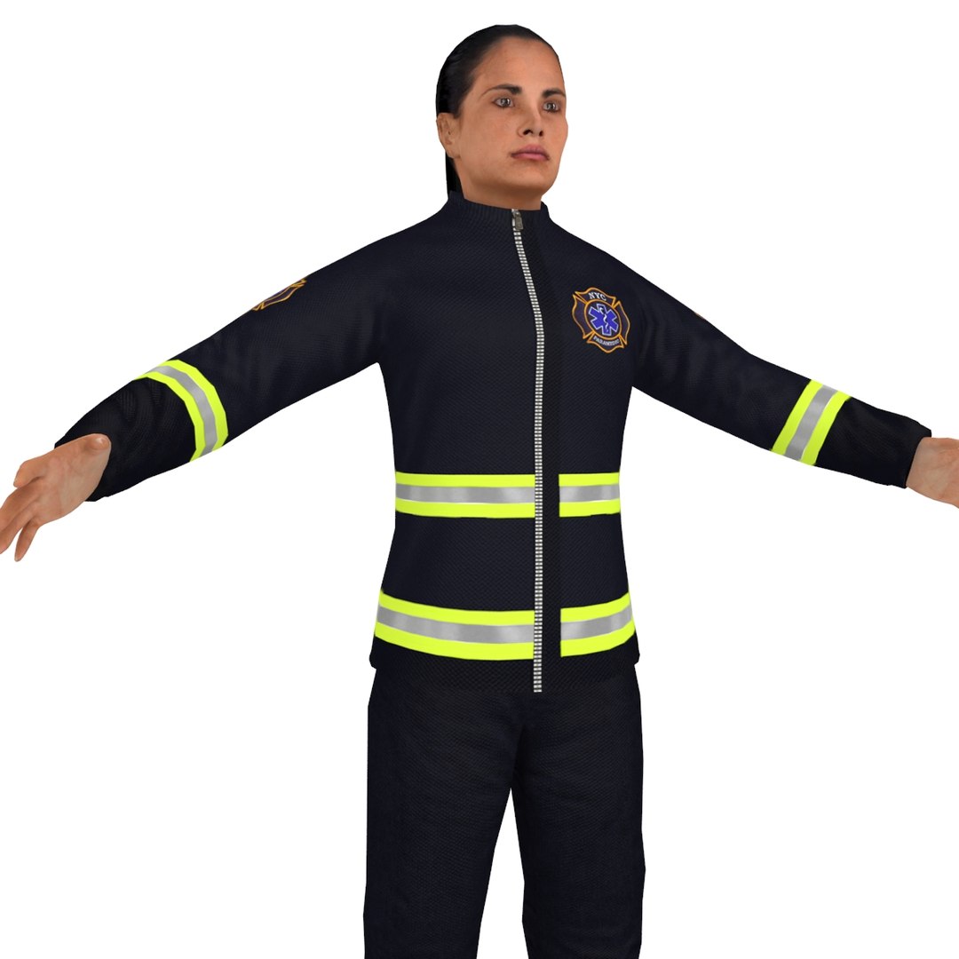 Female Paramedic 3D Model - TurboSquid 1320011