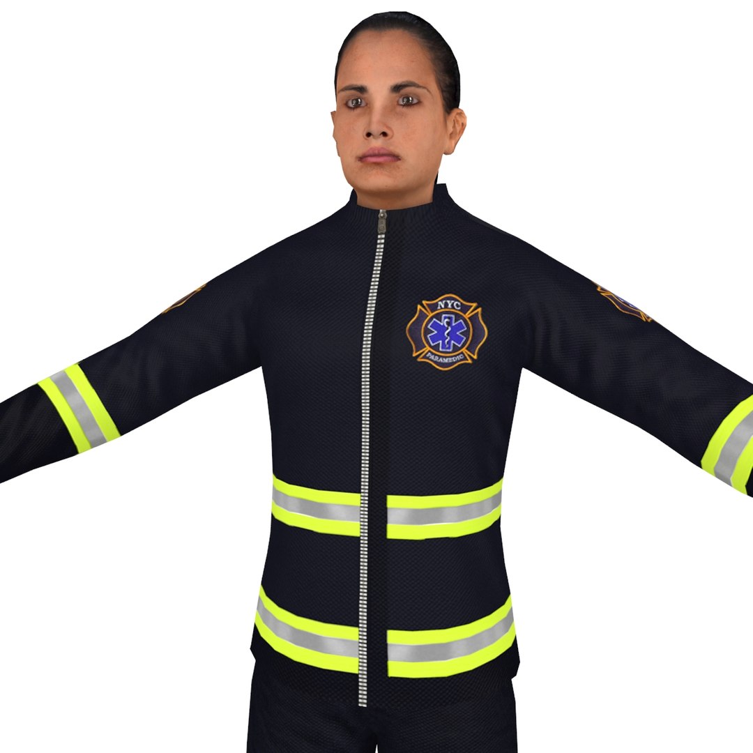 Female Paramedic 3D Model - TurboSquid 1320011