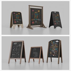 Customizable Compact and Versatile Chalkboard Signs