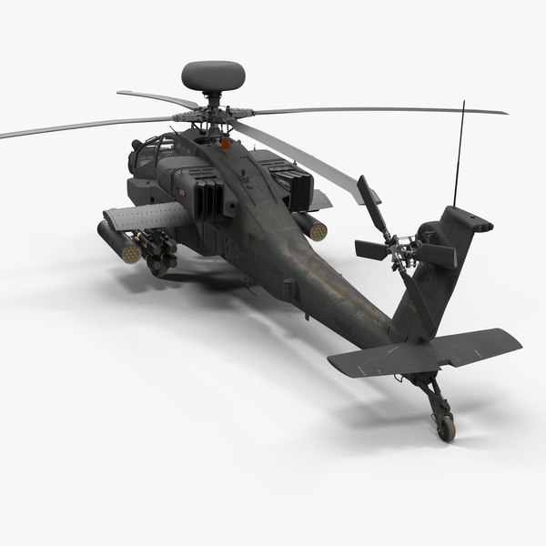 3d model ah64e apache longbow helicopter