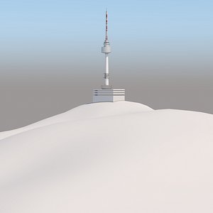 3D n seoul tower terrain model