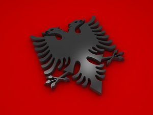 3D eagle albanian albania model