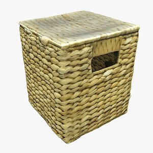 3D model wicker box