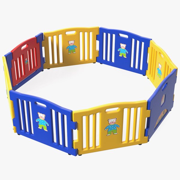 Baby Playpen Octagon 3D - TurboSquid 1838071