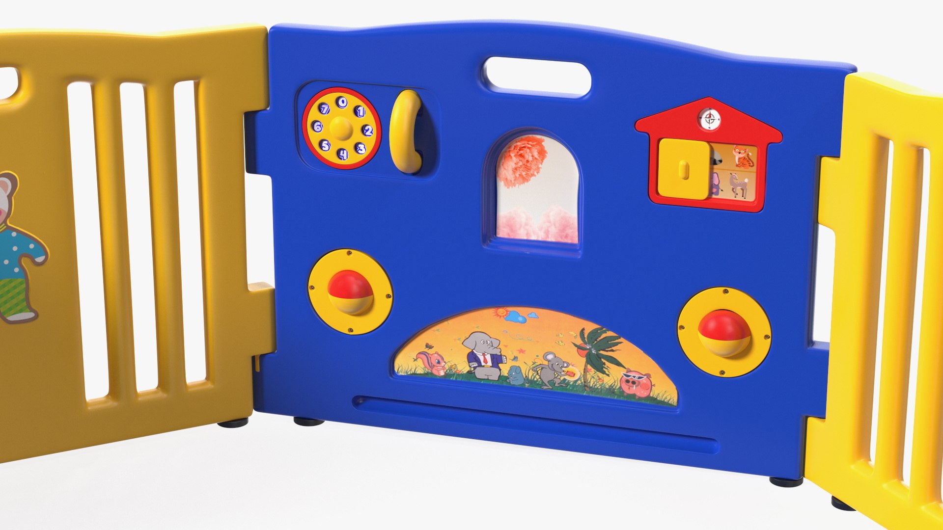 Baby Playpen Octagon 3D TurboSquid 1838071