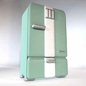3ds refrigerator antique retro