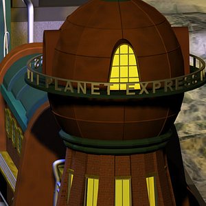 planet express 01 future city 3d model