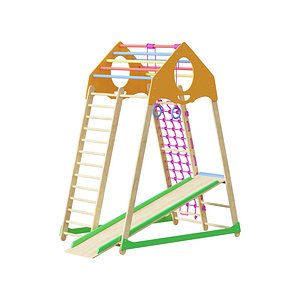 Childrens sports bunk BambinoWood 3D