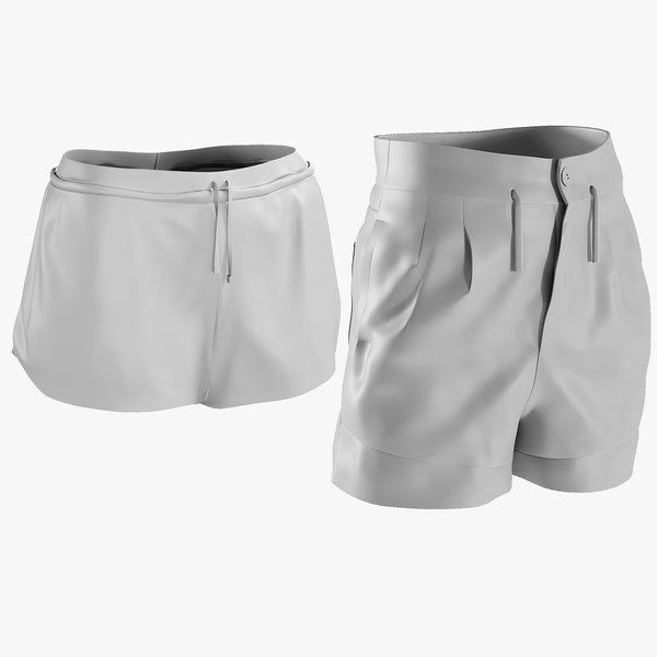 modelo 3d MESH - Colección de pantalones cortos deportivos para