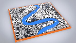 Cityscape Brisbane Queensland Australia 3D