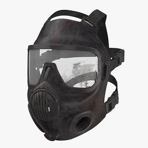 Bloody Police Riot Gear - Gas Helmet Worn