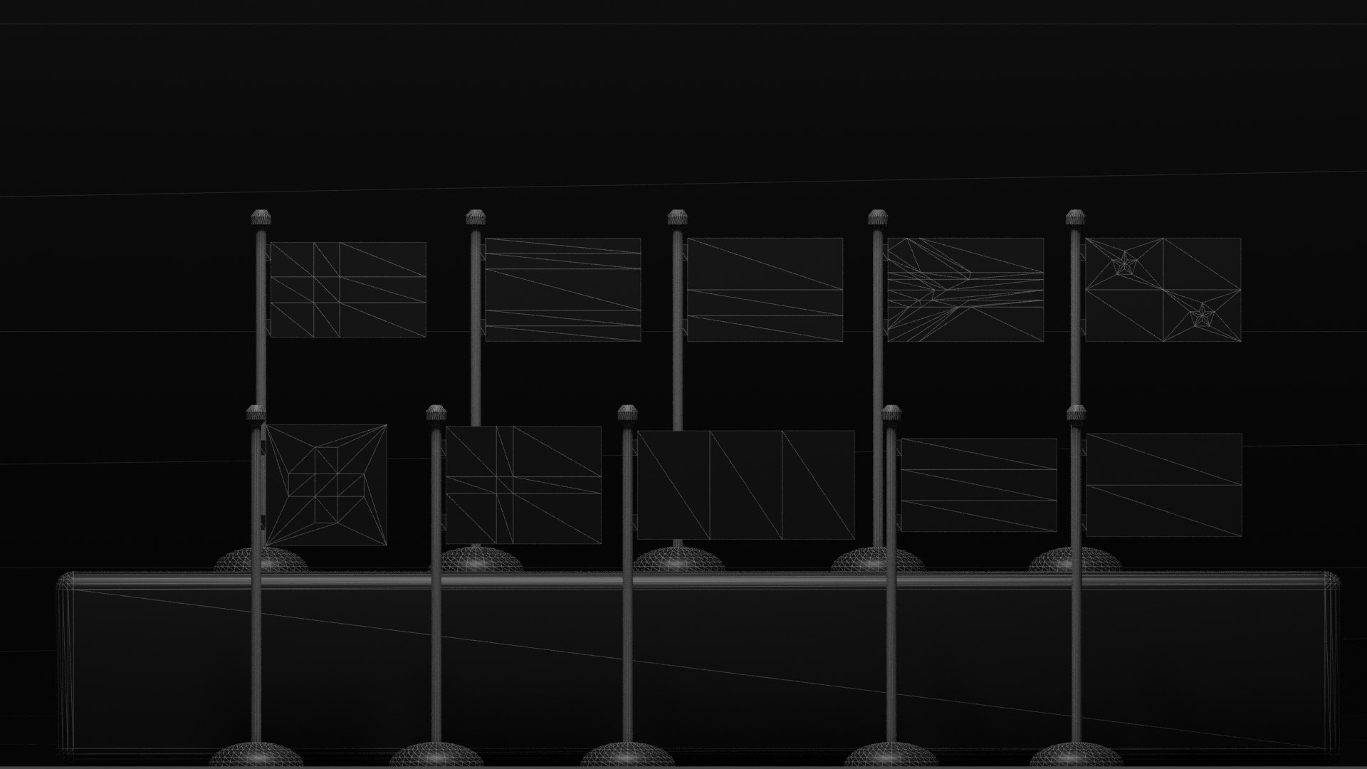 Flag Architectural 3D Model - TurboSquid 1673127