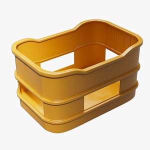 Plastic crate box for storage goods