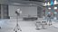 News Broadcast Studio Set 3D model