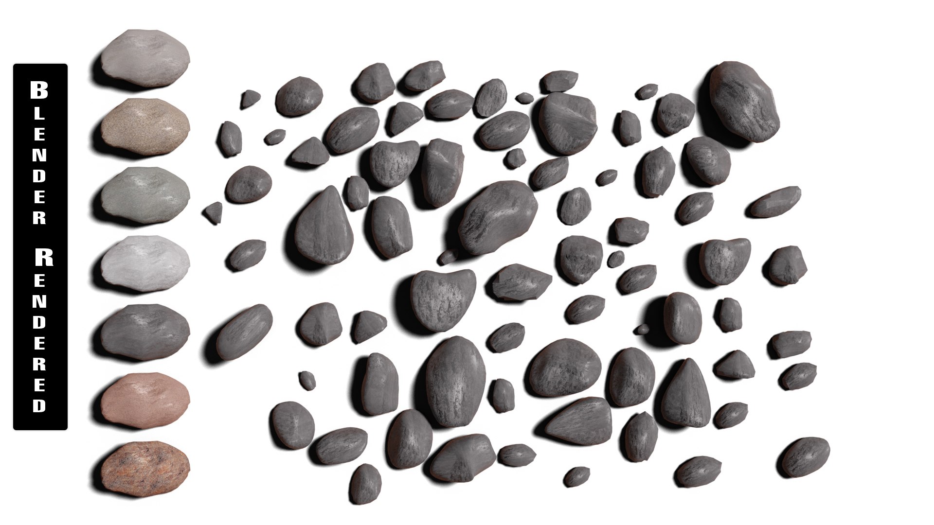 Free 75 Rocks And Stones Megapack 3D Model - TurboSquid 1968452