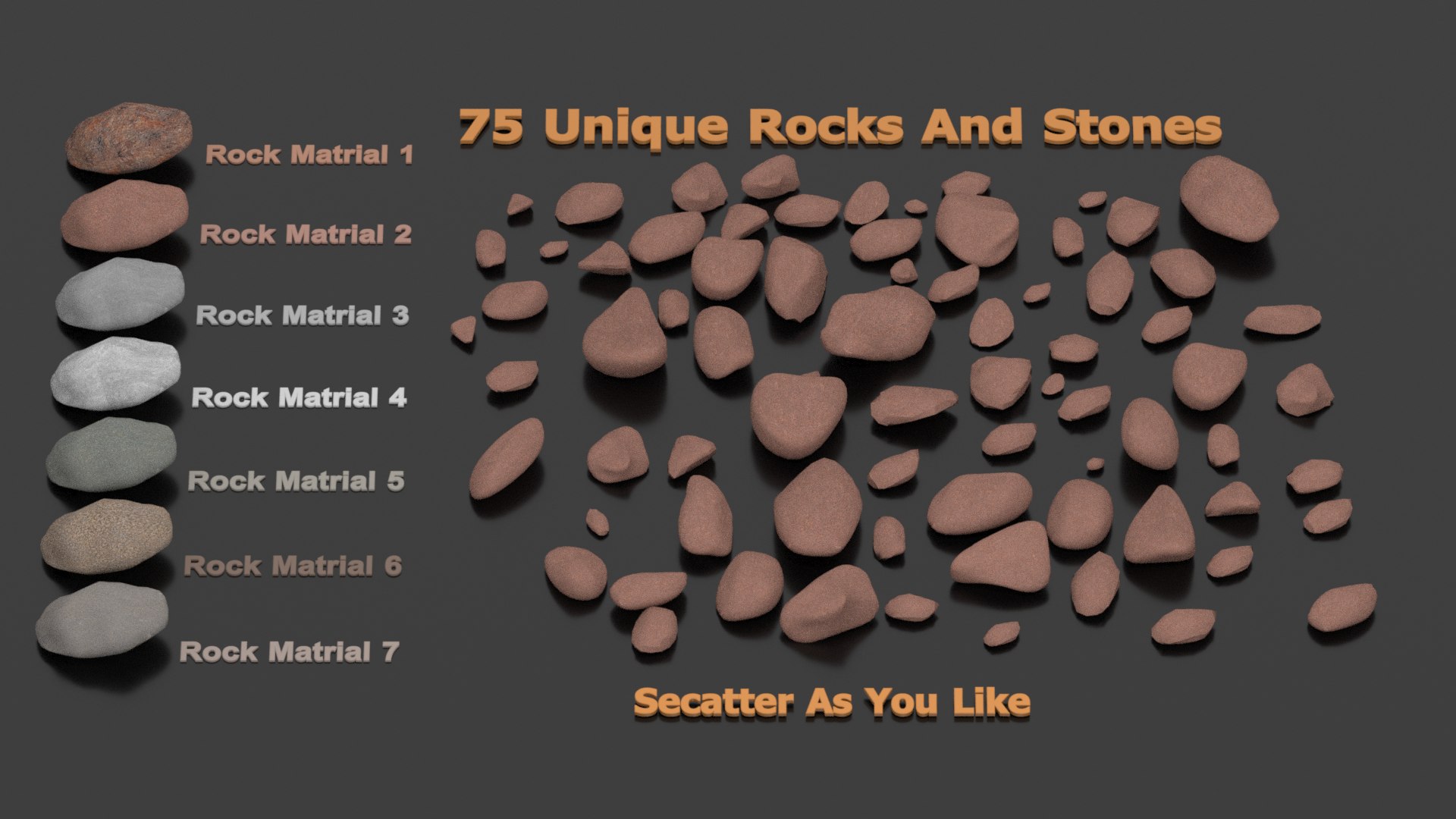 Free 75 Rocks And Stones Megapack 3D Model - TurboSquid 1968452