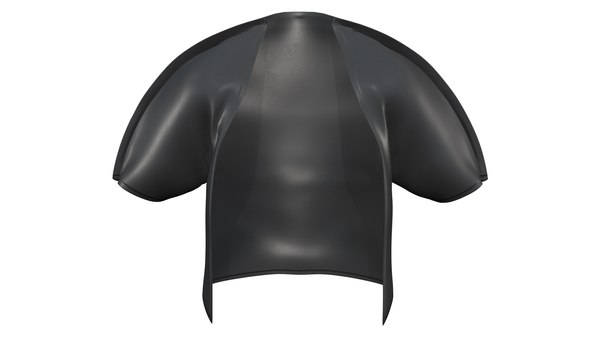 Retro Black Leather Bolero 3D model