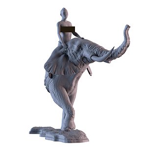 Elephant Torso Statue