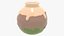 glazed pot