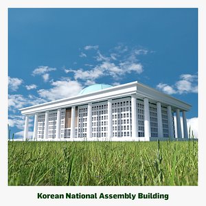 Korean National Assembly Building  Capitol 3D