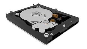 Opened Hard Disk Drive