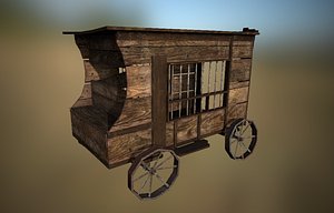 western jail 3D model